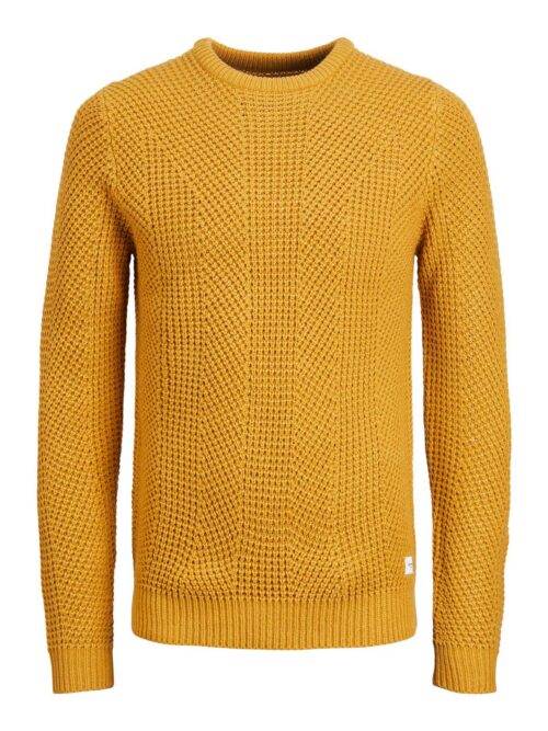 JJSTANFORD KNIT CREW  NECK Harvest Gold