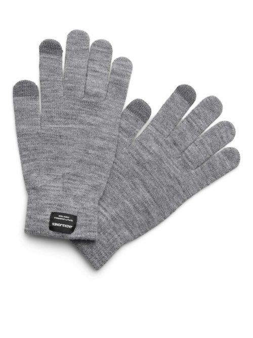JACHENRY KNIT GLOVES Grey Melange