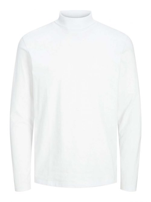 JPRBLAWARREN PEACH SOLID LS ROLL NECK White