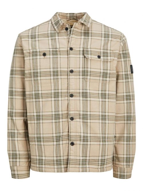 JCOBEN CLASSIC TEDDY OVERSHIRT LS Dune