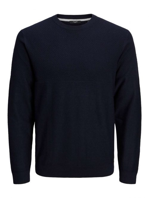 JPRBLADALLAS KNIT CREW NECK Maritime Blue