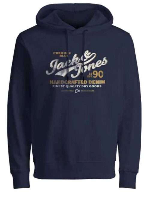 JPRBLUBILLY LOGO SWEAT HOOD FST Navy Blazer