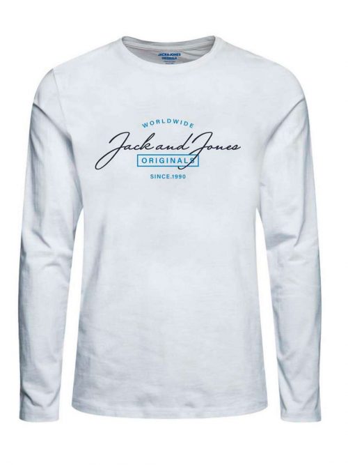 JORFERRY TEE LS CREW NECK FST White
