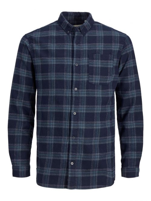 JCOCOR FLANNEL CHECK SHIRT LS BD Navy Blazer