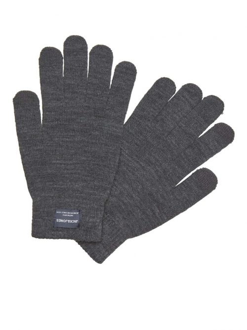 JACHENRY KNIT GLOVES Dark Grey Melange