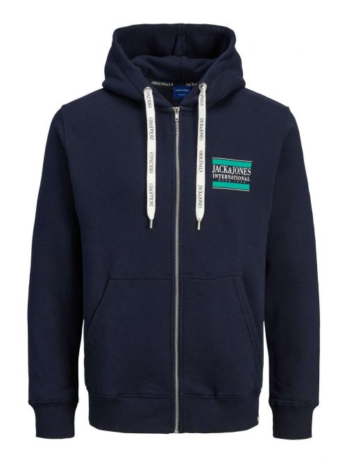 JORINTERNATIONAL ZIP SWEAT HOOD LN Navy Blazer
