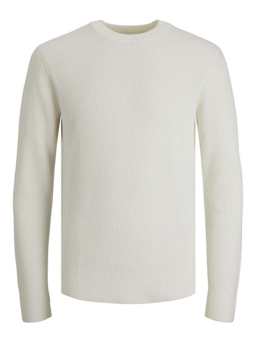 JPRPERFECT KNIT CREW NECK Egret