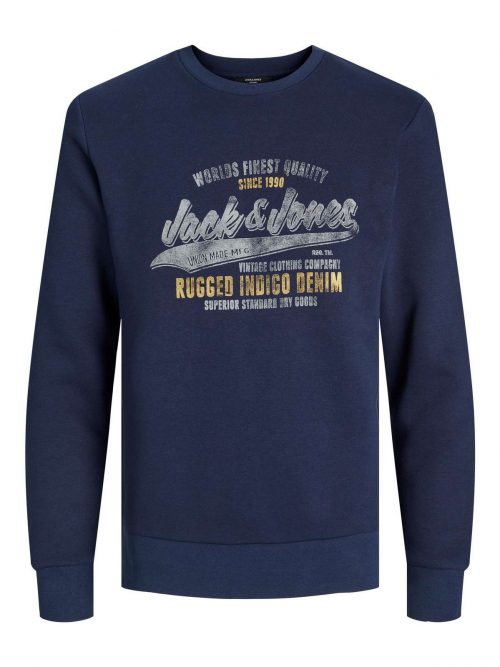 JPRBLUBILLY LOGO SWEAT CREW NECK FST Navy Blazer