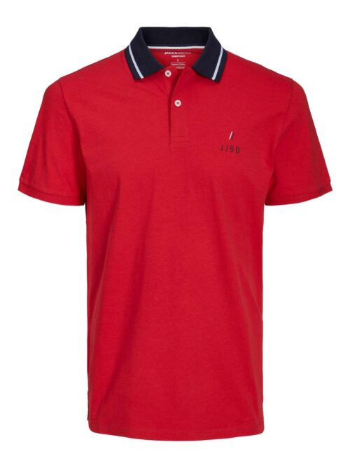 JJEJOE JERSEY POLO SS NOOS True Red