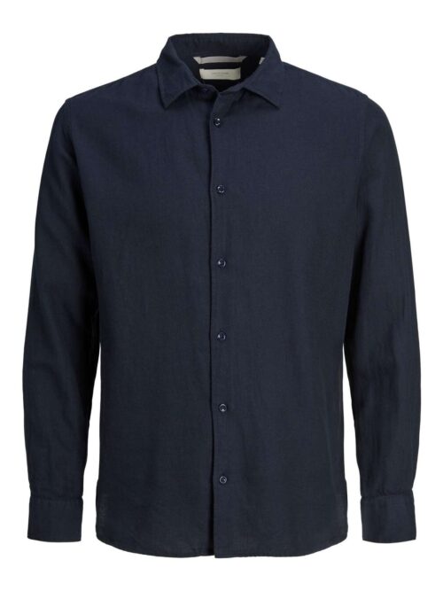 JPRLAYNE LINEN SHIRT L/S Perfect Navy