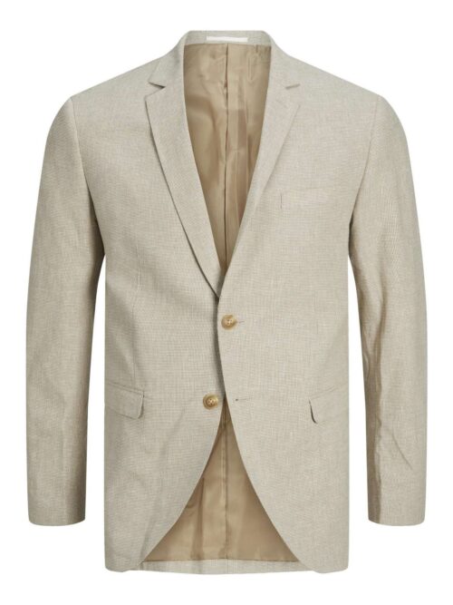 JPRRIVIERA LINEN BLAZER SLIM FIT SN Petrified Oak