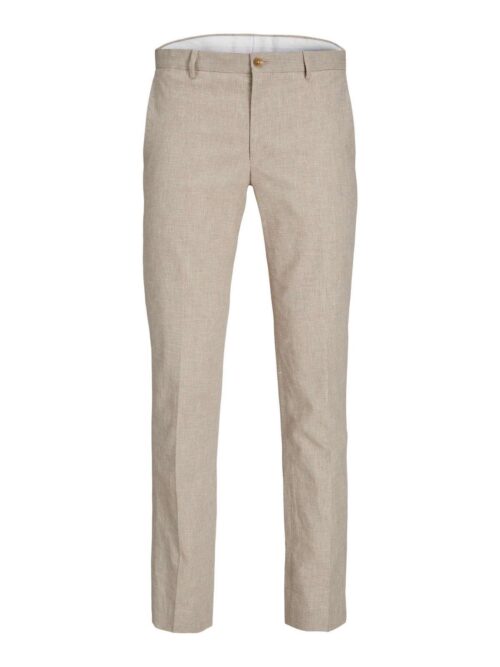 JPRRIVIERA LINEN TROUSER SLIM FIT SN Petrified Oak