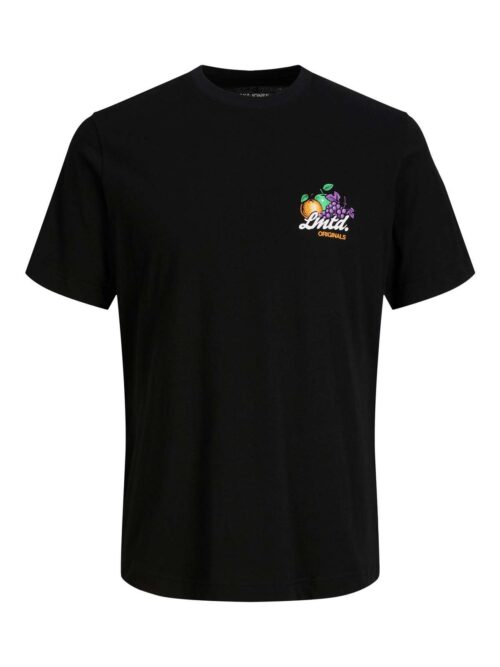 JORCABANA GRAPHIC TEE SS CREW NECK LN Black