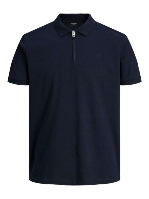 JPRBLASCOTT ZIP SS POLO SN Navy Blazer