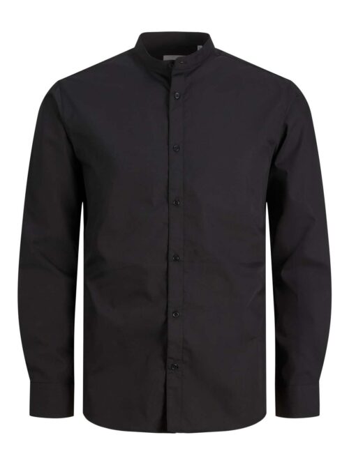 JJJOE SHIRT LS PLAIN MAO Black