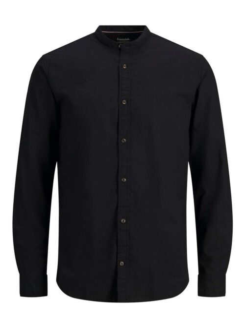 JJESUMMER BAND SHIRT L/S S22 NOOS Black