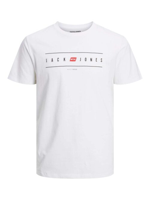 JJFLAG TEE SS CREW NECK White