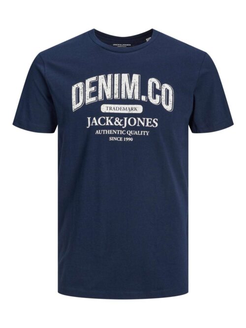 JJEJEANS TEE SS O-NECK NOOS 22/23 Navy Blazer