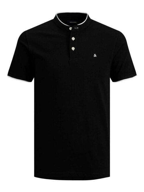 JJEPAULOS MAO POLO SS NOOS Black