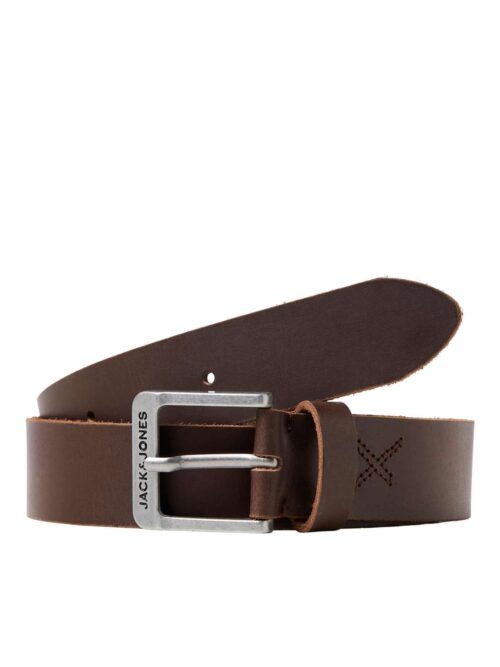 JACROCK LEATHER BELT NOOS Brown Stone