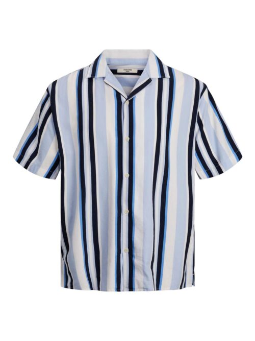 JPRBLATROPIC RESORT SHIRT S/S RELAX SN Cashmere Blue