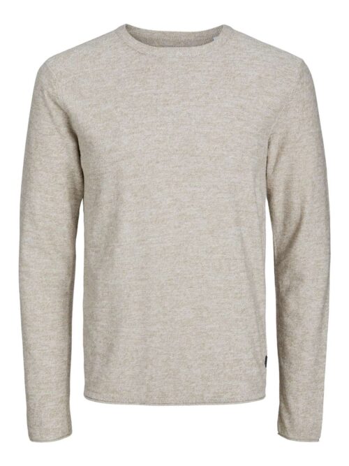 JJESUMMER LINEN KNIT CREW NECK SN Crockery