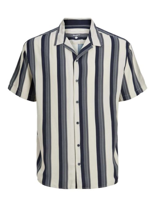 JCOCHAIN REGGIE STRIPE RESORT SHIRT SS Moonbeam