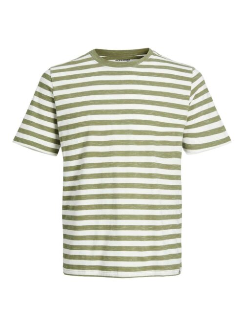 JORCRAYON STRIPE TEE SS CREW NECK Oil Green