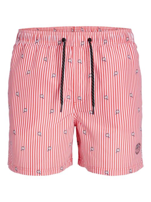 JPSTFIJI JJSWIM MINI STRIPE LY Hot Coral