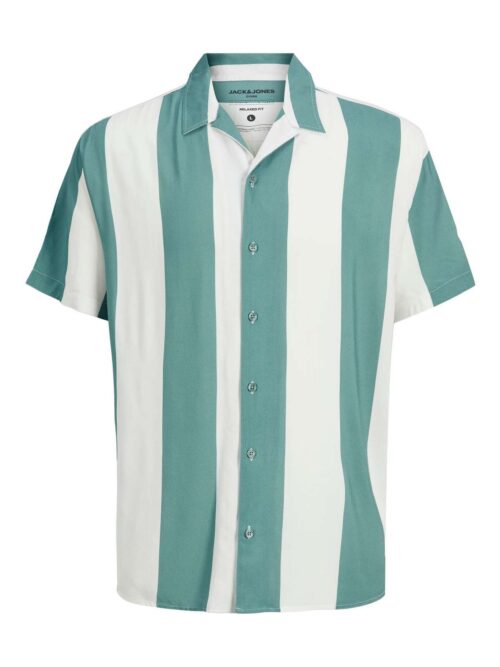 JCOCHAIN REGGIE STRIPE RESORT SHIRT SS White