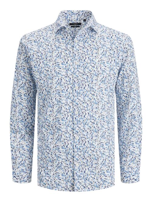 JPRBLAMONACO PRINT SHIRT L/S Blue Mirage