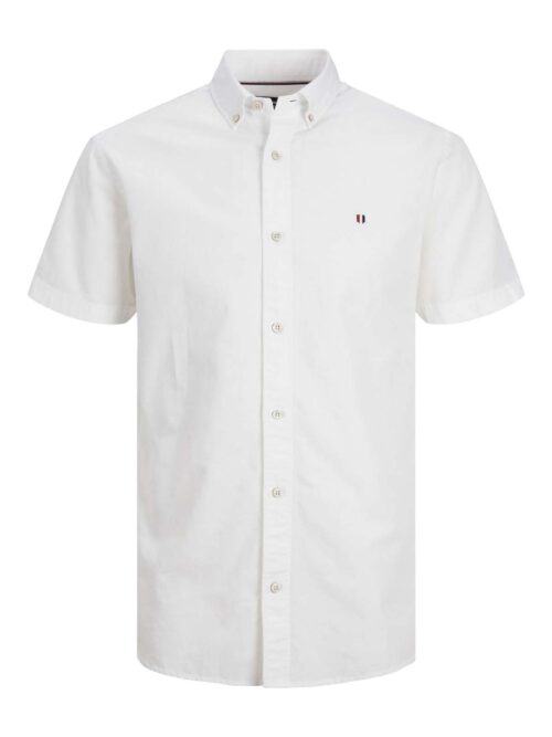 JPRBLUSUMMER LINEN SHIELD SHIRT S/S White