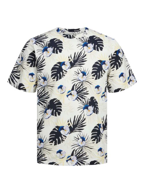 JORTULUM AOP TEE SS CREW NECK Cloud Dancer