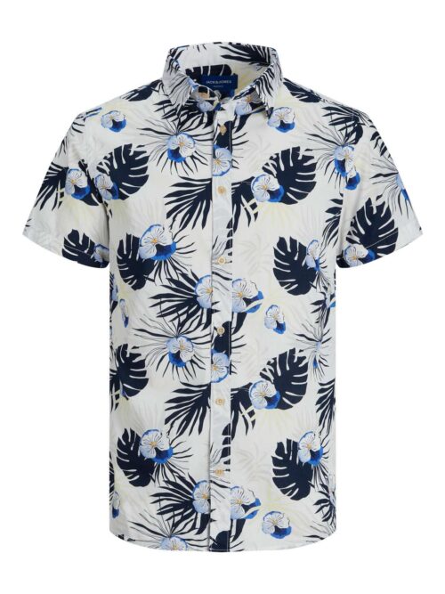 JORJAMES TULUM AOP SHIRT SS Cloud Dancer
