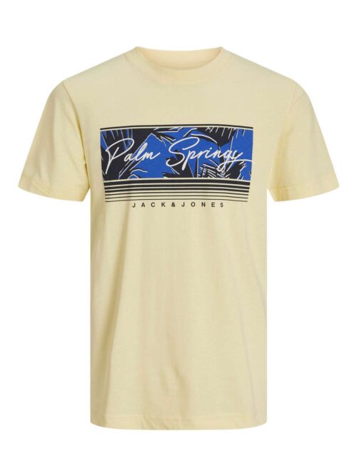 JORPALMA BRANDING AOP TEE SS CREW NECK French Vanilla