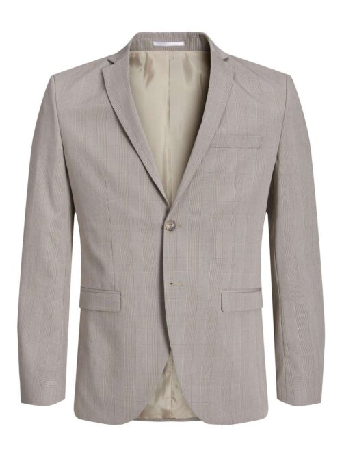 JPRSOLARIS CHECK BLAZER SN White Pepper
