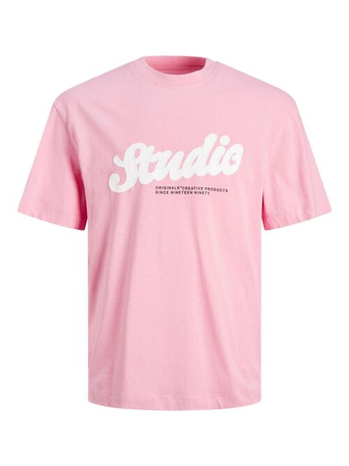 JORCABANA SLOGAN TEE SS CREW NECK Prism Pink