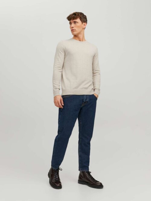 JJEEMIL KNIT CREW NECK NOOS Oatmeal