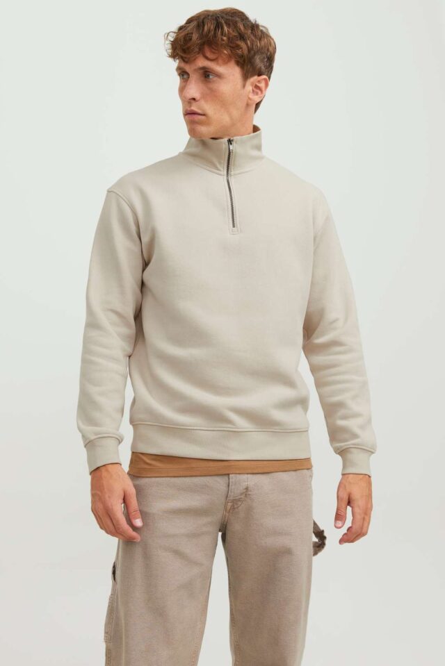 JJEBRADLEY SWEAT HALF ZIP NOOS