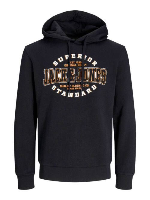 JJELOGO SWEAT HOOD 2 COL 24/25 NOOS Black