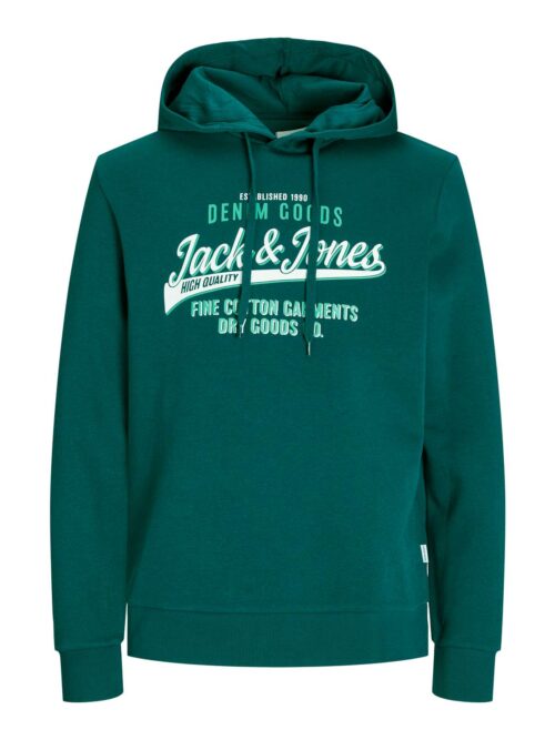 JJELOGO SWEAT HOOD 2 COL 24/25 NOOS Deep Teal