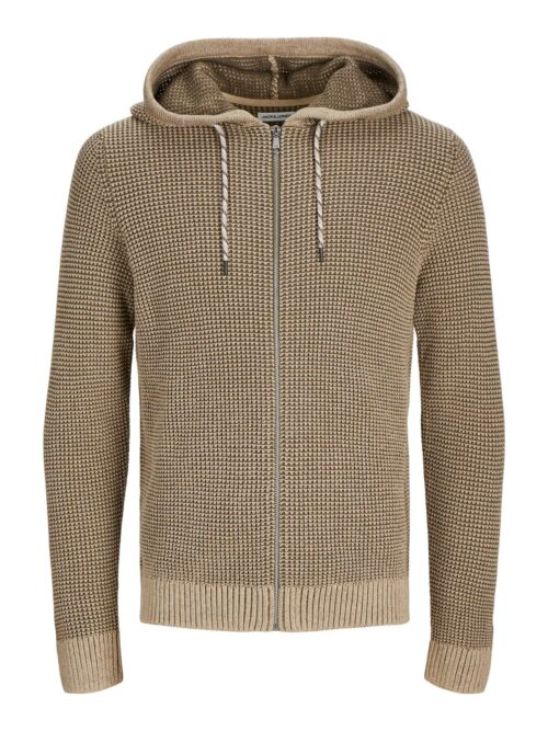 JJERIK KNIT ZIP HOOD Crockery