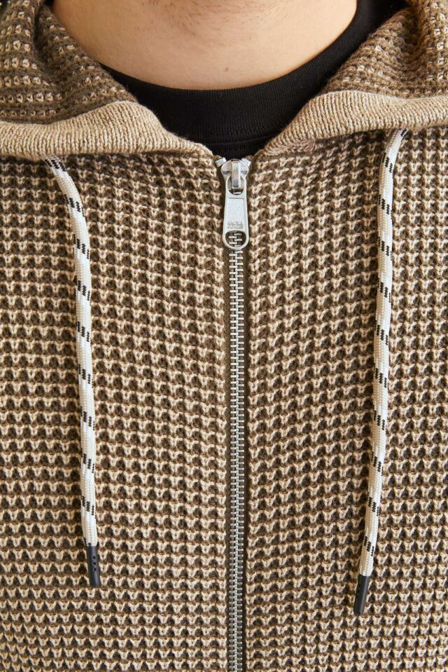 JJERIK KNIT ZIP HOOD