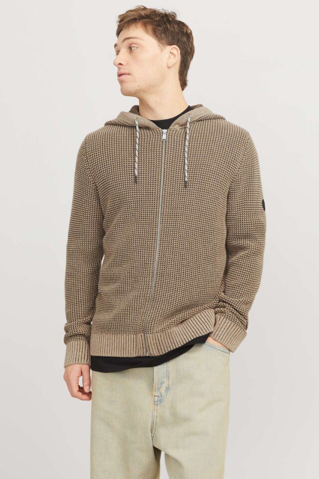 JJERIK KNIT ZIP HOOD