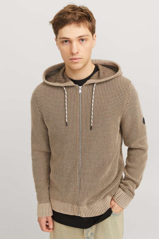 JJERIK KNIT ZIP HOOD