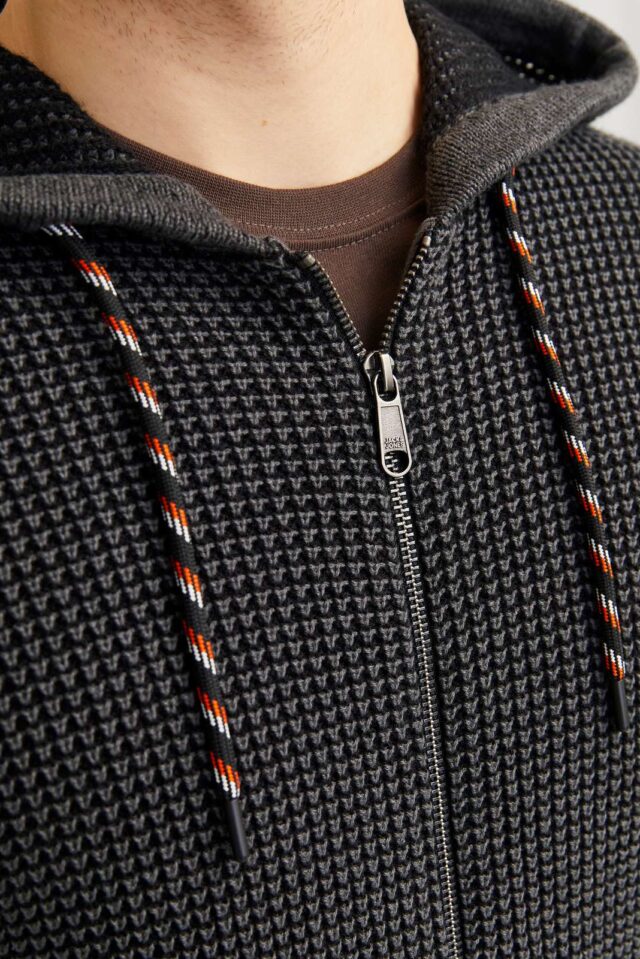 JJERIK KNIT ZIP HOOD
