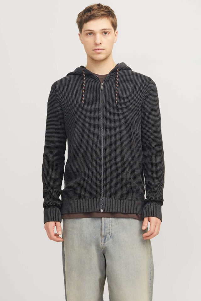JJERIK KNIT ZIP HOOD