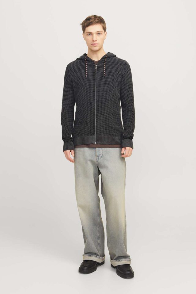 JJERIK KNIT ZIP HOOD