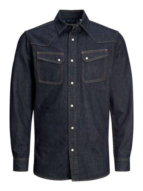 JJIRENO JJSHIRT MF 241 Blue Denim