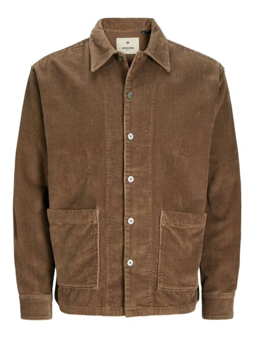 JPRBLUPRESTON CORDUROY OVERSHIRT L/S LN Shitake